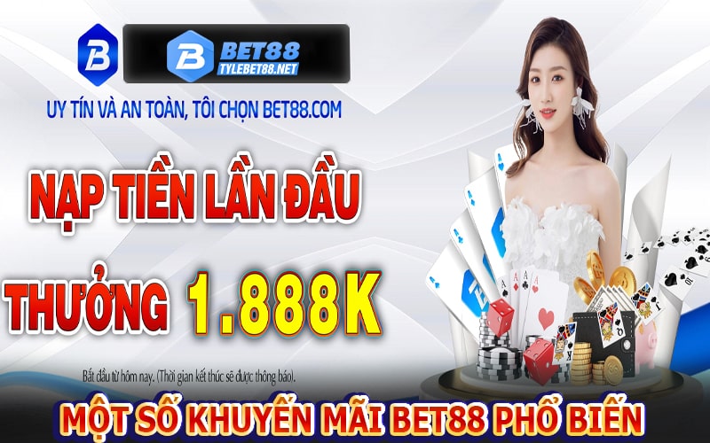 Một các chương trình khuyến mãi bet88 phổ biến 