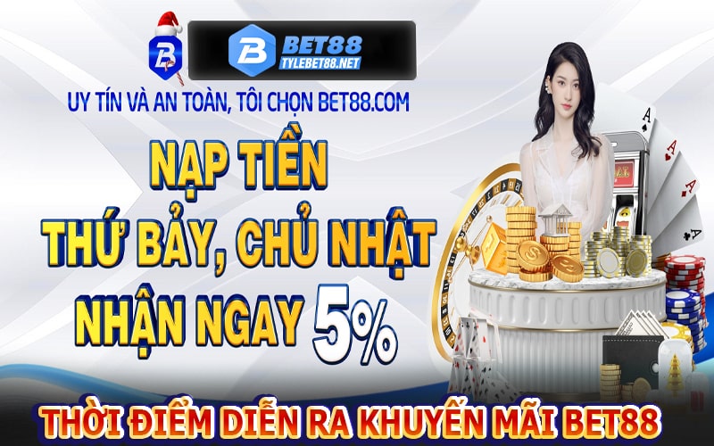 Những thời điểm thường diễn ra khuyến mãi bet88 